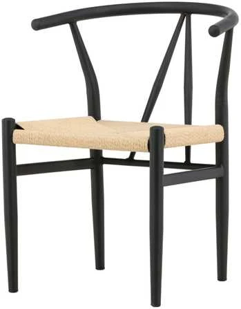 Venture Design Valgomasis kėdė, Alfons, 58x54.5x72 cm, Juoda
