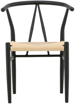 Venture Design Valgomasis kėdė, Alfons, 58x54.5x72 cm, Juoda