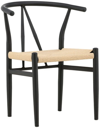 Venture Design Valgomasis kėdė, Alfons, 58x54.5x72 cm, Juoda