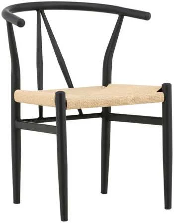 Venture Design Valgomasis kėdė, Alfons, 58x54.5x72 cm, Juoda