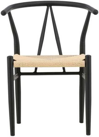 Venture Design Valgomasis kėdė, Alfons, 58x54.5x72 cm, Juoda
