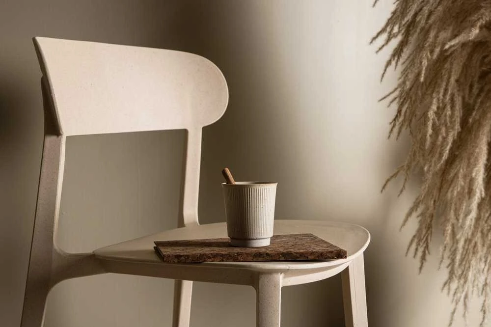 Venture Design Valgomasis kėdė, Åstol 2 vnt., 52x50x78,5 cm, kreminė spalva