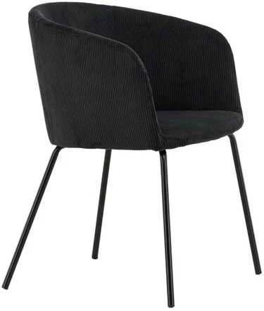 Venture Design Valgomasis kėdė, Berit, 56x52x78 cm, Juoda