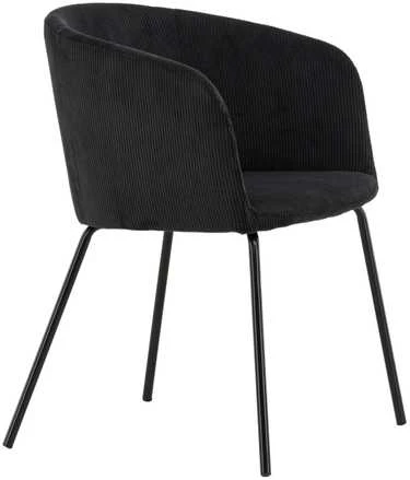 Venture Design Valgomasis kėdė, Berit, 56x52x78 cm, Juoda