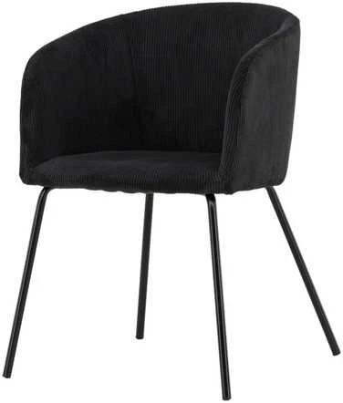 Venture Design Valgomasis kėdė, Berit, 56x52x78 cm, Juoda