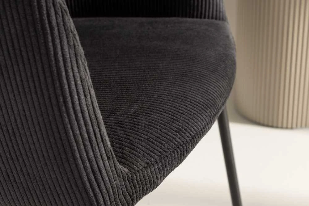 Venture Design Valgomasis kėdė, Berit, 56x52x78 cm, Juoda