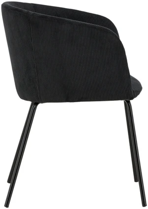 Venture Design Valgomasis kėdė, Berit, 56x52x78 cm, Juoda