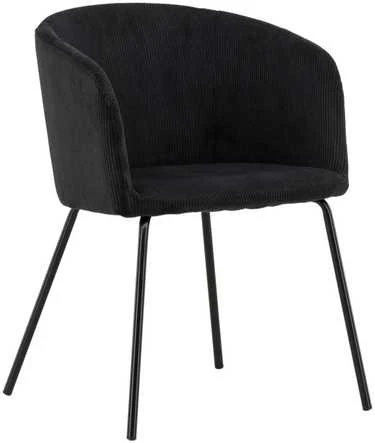 Venture Design Valgomasis kėdė, Berit, 56x52x78 cm, Juoda
