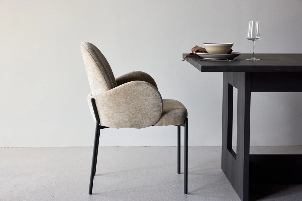 Venture Design Valgomasis kėdė, Blom 2 vnt., Beždžionėspalvė