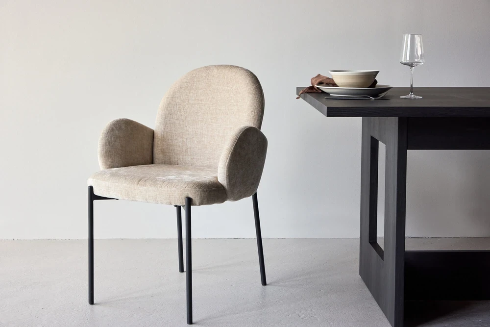 Venture Design Valgomasis kėdė, Blom 2 vnt., Beždžionėspalvė