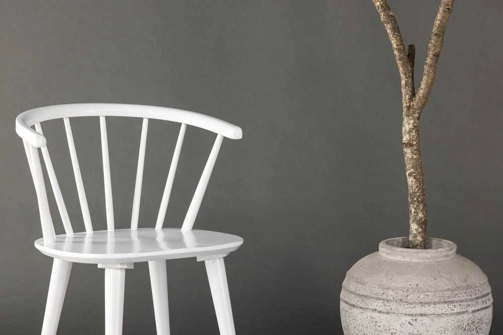 Venture Design Valgomasis kėdė, Bobby 2 vnt., 53x55x76 cm, Balta
