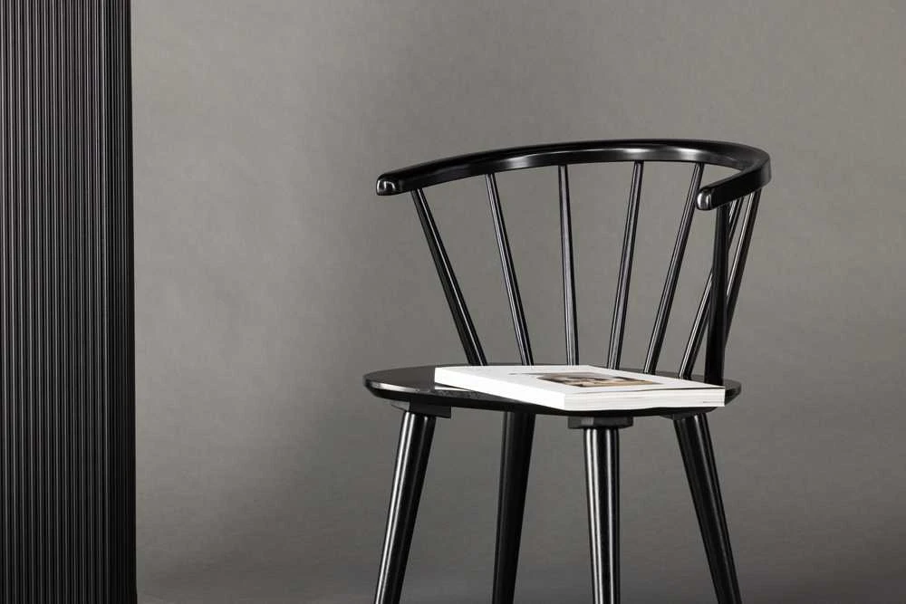 Venture Design Valgomasis kėdė, Bobby, 53x55x76 cm, Juoda