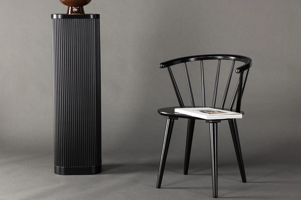 Venture Design Valgomasis kėdė, Bobby, 53x55x76 cm, Juoda