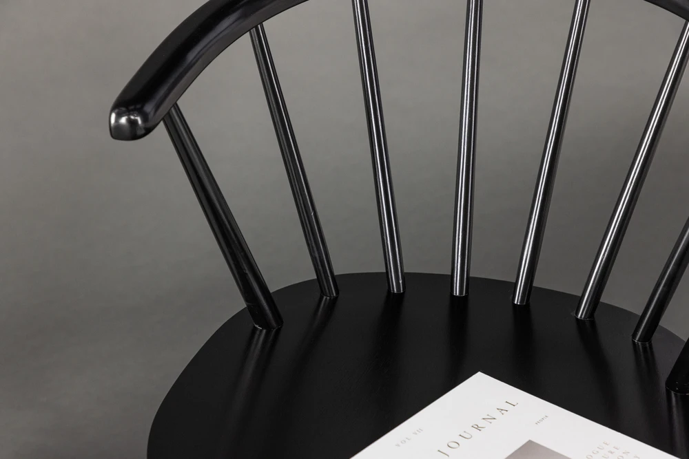 Venture Design Valgomasis kėdė, Bobby, 53x55x76 cm, Juoda
