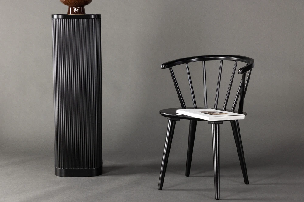 Venture Design Valgomasis kėdė, Bobby, 53x55x76 cm, Juoda