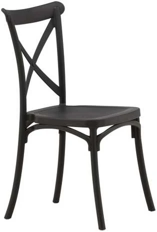 Venture Design Valgomasis kėdė, Crosett, 55x52x90 cm, juoda