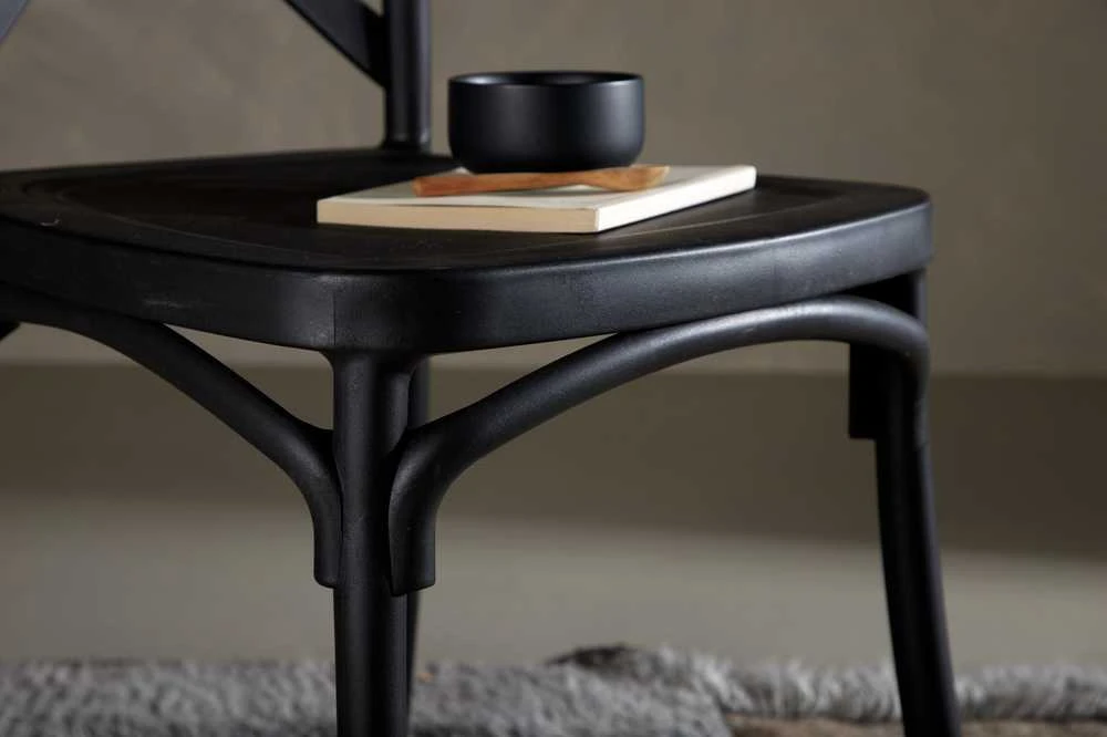 Venture Design Valgomasis kėdė, Crosett, 55x52x90 cm, juoda