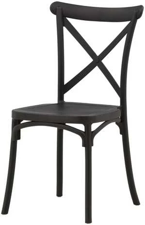 Venture Design Valgomasis kėdė, Crosett, 55x52x90 cm, juoda