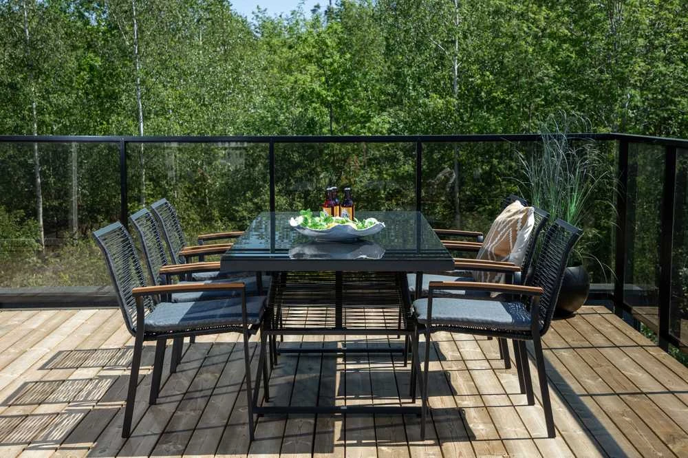Venture Design Valgomasis kėdė, Dallas 2 vnt., 63.5x57x83.5 cm, Juoda