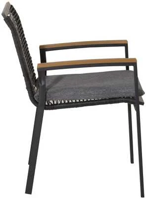 Venture Design Valgomasis kėdė, Dallas 2 vnt., 63.5x57x83.5 cm, Juoda