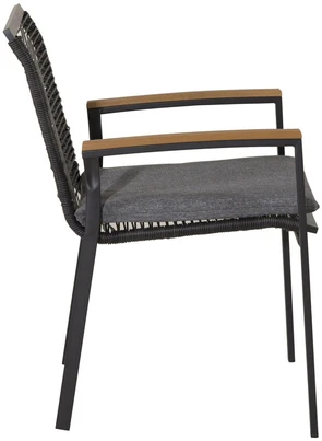 Venture Design Valgomasis kėdė, Dallas 2 vnt., 63.5x57x83.5 cm, Juoda