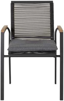 Venture Design Valgomasis kėdė, Dallas 2 vnt., 63.5x57x83.5 cm, Juoda