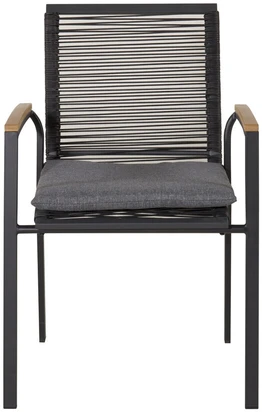 Venture Design Valgomasis kėdė, Dallas 2 vnt., 63.5x57x83.5 cm, Juoda