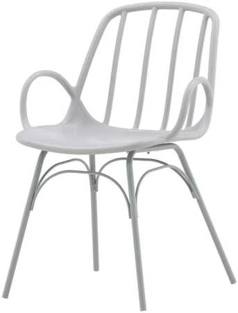 Venture Design Valgomasis kėdė, Dyrön, 59x55x81 cm, šviesiai pilka
