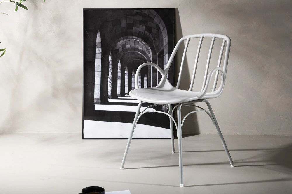 Venture Design Valgomasis kėdė, Dyrön, 59x55x81 cm, šviesiai pilka