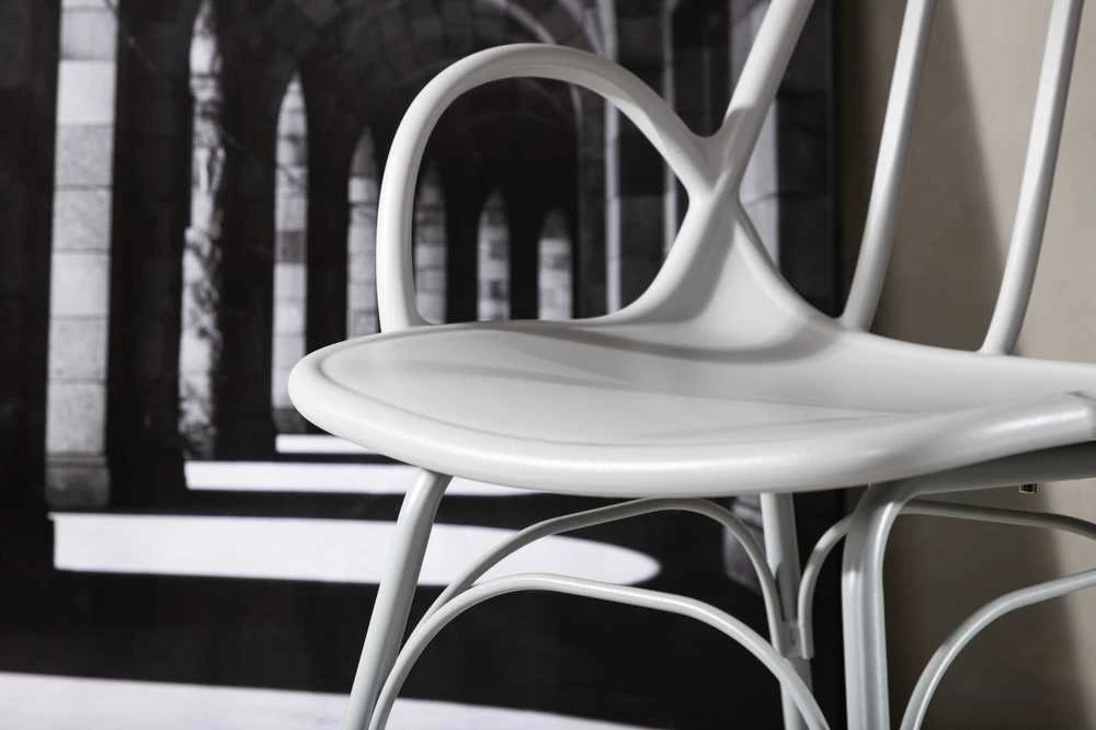 Venture Design Valgomasis kėdė, Dyrön, 59x55x81 cm, šviesiai pilka