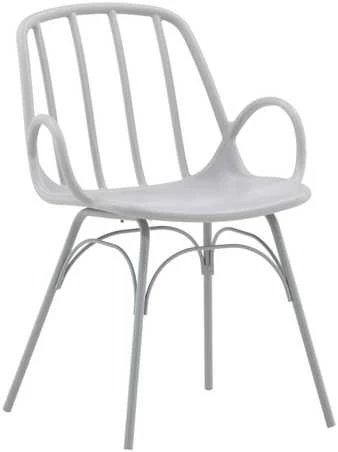 Venture Design Valgomasis kėdė, Dyrön, 59x55x81 cm, šviesiai pilka