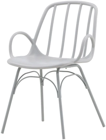 Venture Design Valgomasis kėdė, Dyrön, 59x55x81 cm, šviesiai pilka