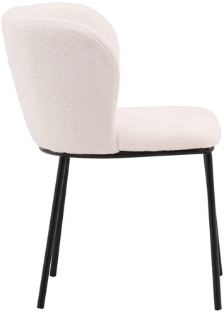 Venture Design Valgomasis kėdė, Edina, 56x55x76 cm, Balta