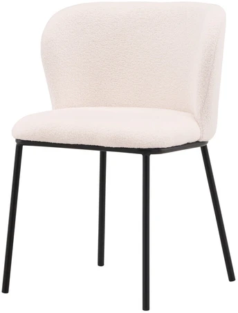 Venture Design Valgomasis kėdė, Edina, 56x55x76 cm, Balta