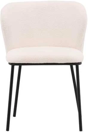 Venture Design Valgomasis kėdė, Edina, 56x55x76 cm, Balta