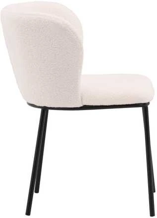 Venture Design Valgomasis kėdė, Edina, 56x55x76 cm, Balta