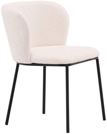 Venture Design Valgomasis kėdė, Edina, 56x55x76 cm, Balta