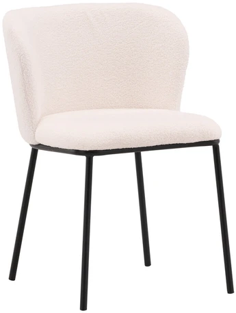 Venture Design Valgomasis kėdė, Edina, 56x55x76 cm, Balta