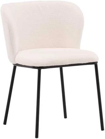 Venture Design Valgomasis kėdė, Edina, 56x55x76 cm, Balta