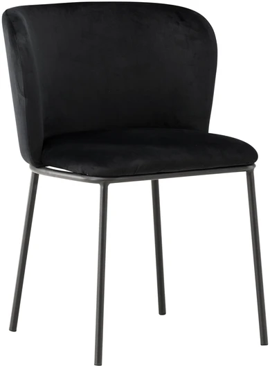 Venture Design Valgomasis kėdė, Edina, 56x58x76 cm, Juoda
