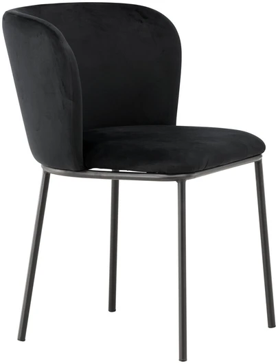 Venture Design Valgomasis kėdė, Edina, 56x58x76 cm, Juoda