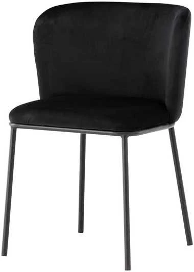 Venture Design Valgomasis kėdė, Edina, 56x58x76 cm, Juoda
