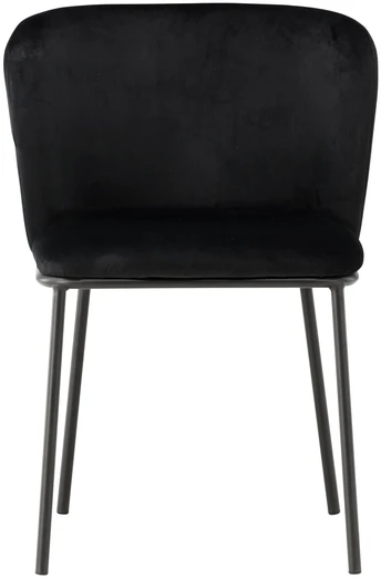 Venture Design Valgomasis kėdė, Edina, 56x58x76 cm, Juoda