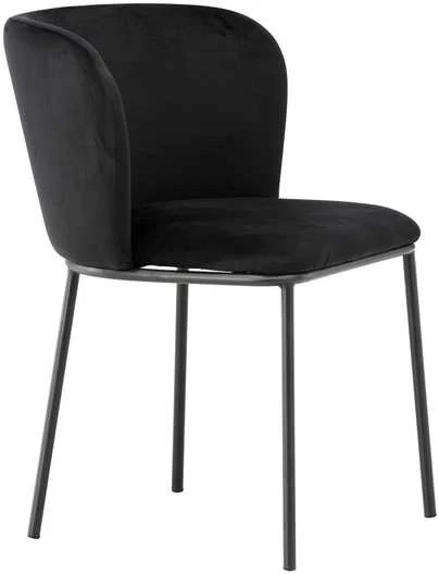 Venture Design Valgomasis kėdė, Edina, 56x58x76 cm, Juoda