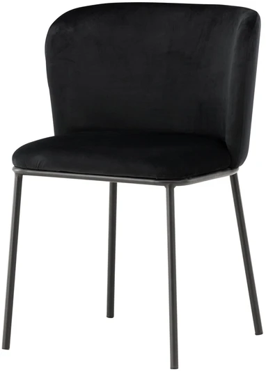Venture Design Valgomasis kėdė, Edina, 56x58x76 cm, Juoda