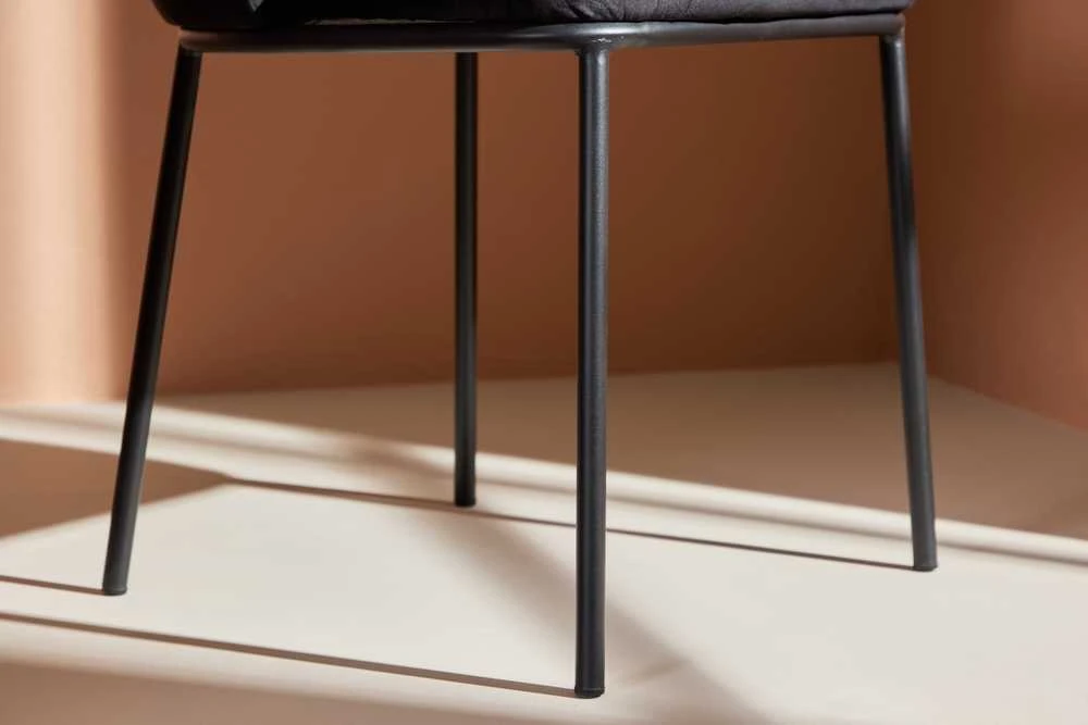 Venture Design Valgomasis kėdė, Edina, 56x58x76 cm, Juoda