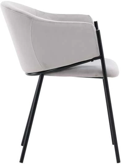 Venture Design Valgomasis kėdė, Evelina 2 vnt., 62x54x80 cm, pilka