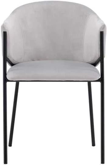 Venture Design Valgomasis kėdė, Evelina 2 vnt., 62x54x80 cm, pilka