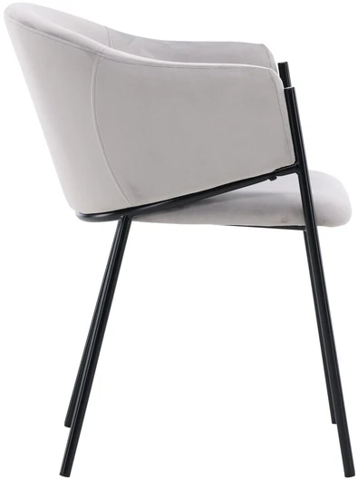 Venture Design Valgomasis kėdė, Evelina 2 vnt., 62x54x80 cm, pilka