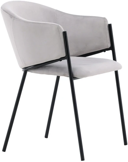 Venture Design Valgomasis kėdė, Evelina 2 vnt., 62x54x80 cm, pilka
